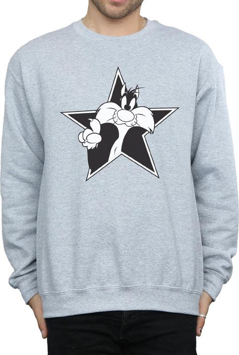 Produktbild Looney Tunes Sylvester Mono Star Sweatshirt (S)