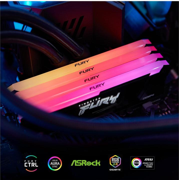 Image du produit Kingston 64GB DDR4-3200MT/s CL16 (2 x 32GB, 1600 MHz, RAM DDR4, DIMM)