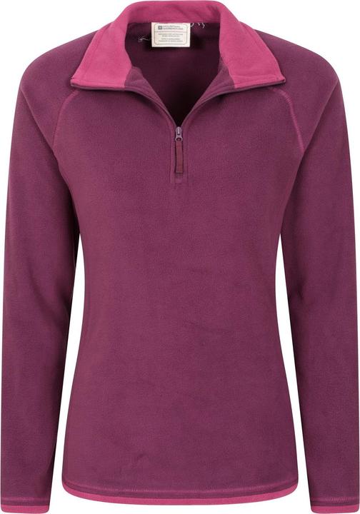 Actual product image Mountain Warehouse Womens/Ladies Montana Half Zip Fleece Top (46 D)