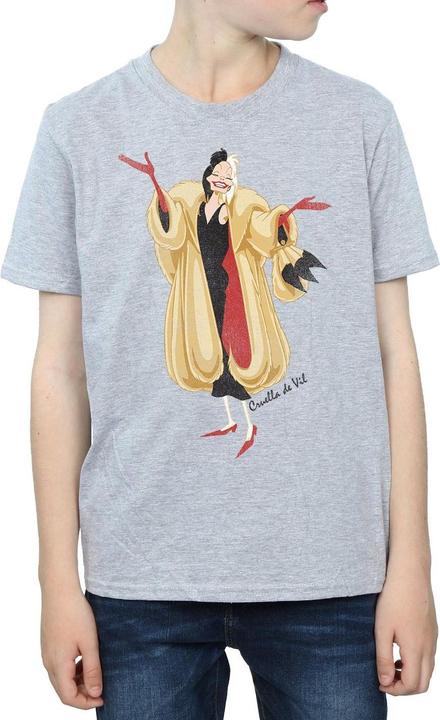 Actual product image Disney Boys 101 Dalmatians Classic Cruella De Vil T-Shirt (140, 146)