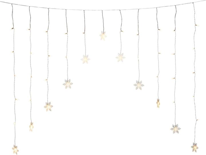 Produktbild Konstsmide LED-Lichtervorhang Schneeflocken, 41 LED, 1.4 m, Outdoor (1.40 m)
