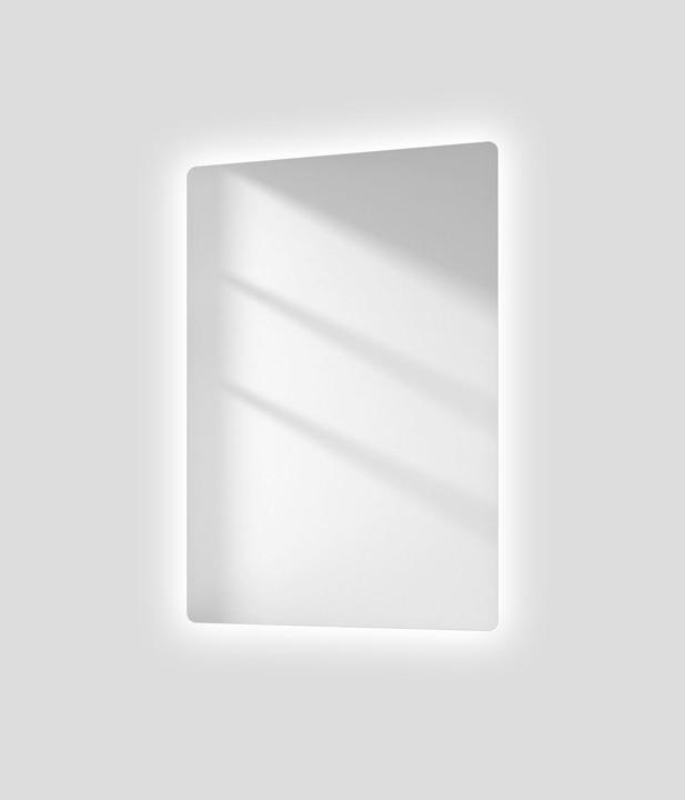 Produktbild Emke Badezimmerspiegel mit Beleuchtung 60*40cm,Beschlagfrei, 3000K/6500K,Tast Schalter