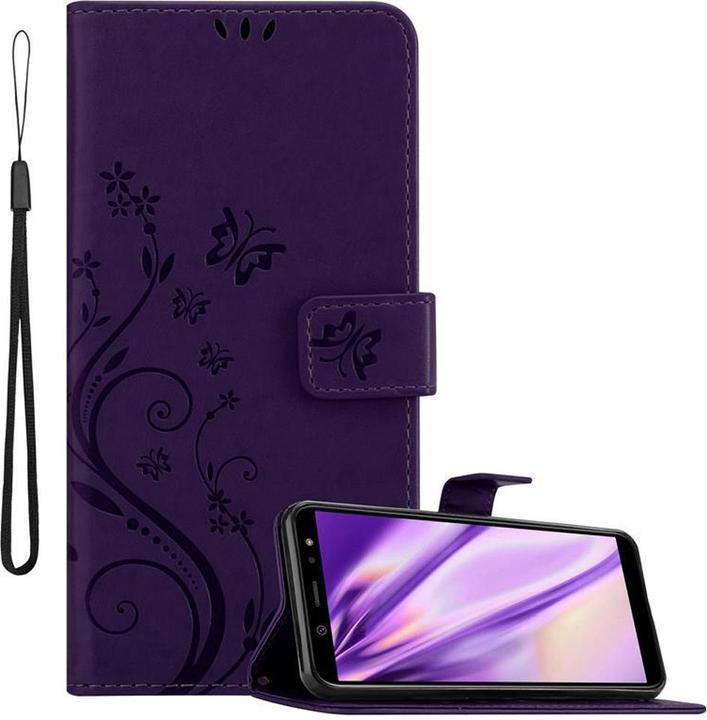 Produktbild Cadorabo Flower Book Hülle (Samsung Galaxy J6 (2018))