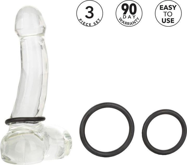 Produktbild CalExotics Black Rubber Ring Set (5.10 cm)