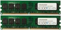 Productafbeelding V7 2X2GB KIT DDR2 800MHZ CL6 (2 x 2GB, 800 MHz, DDR2 RAM, DIMM 288 pin)