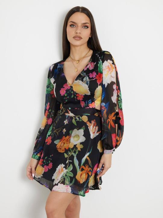 Produktbild Guess kleid mit langen ärmeln, farrah (XXL)