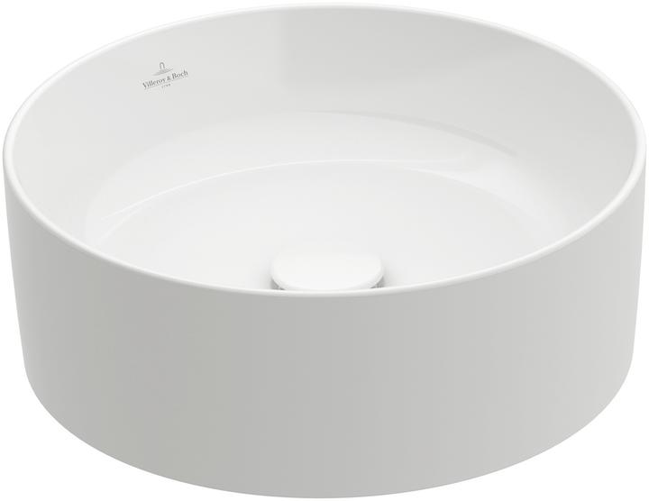 Villeroy & Boch V&B Countertop washbasin COLLARO d= 400mm round without tap hole bench we C+ (400 mm, 400 mm)