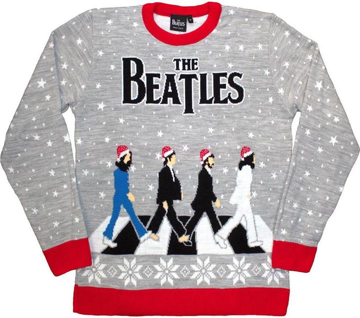 Produktbild The Beatles Drop T Sweatshirt weihnachtliches Design (S)