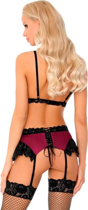 Image du produit LivCo Corsetti Fashion NAHIR LC 20214 SOUTIEN-GORGE + CULOTTE + PORTE-JARRETELLES S/M (S)
