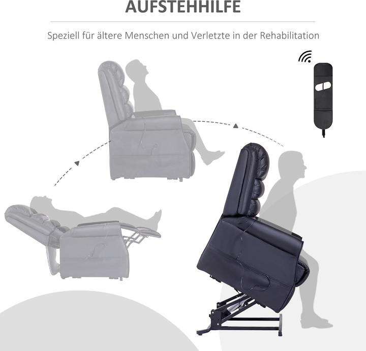 Actual product image Outsunny Armchair with stand-up aid