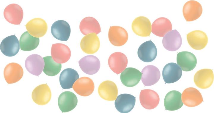 Produktbild Folat Miniballons Puderpastelle 13cm - 50 Stück