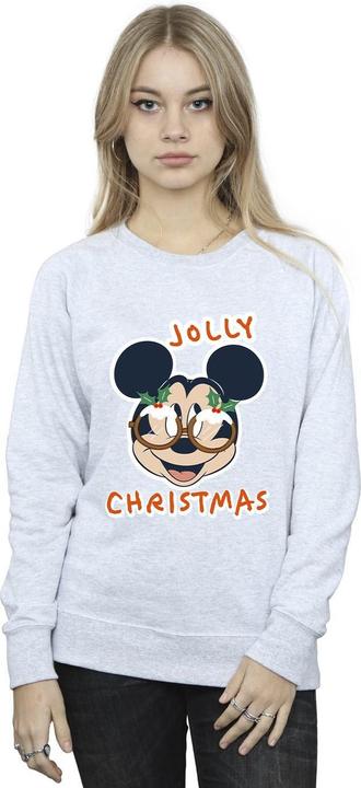 Produktbild Disney Mickey Mouse Jolly Christmas Glasses Sweatshirt (L)