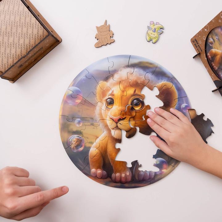 Image du produit Unidragon Bubblezz Lion (30 pièces) - Puzzle en bois pour enfants (30 pièces)