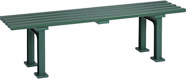Produktbild Blome Sitzbank ohne Rückenlehne, mit 5 Leisten, Länge 1500 mm, grün