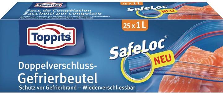 Image du produit Toppits Sac de congélation à double soudure SafeLoc (25 x)