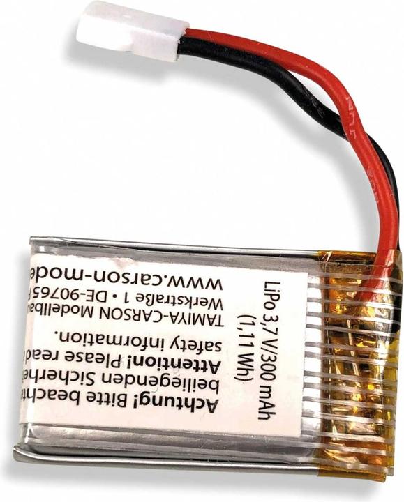 Carson 3,7V/300mAh LiPO Akku : 507153/54 (3.70 V, 300 mAh)