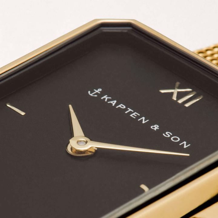 Image du produit Kapten & Son Grace Gold Black Mesh (Montre analogique, 25 mm)