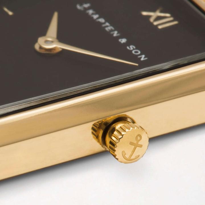 Image du produit Kapten & Son Grace Gold Black Mesh (Montre analogique, 25 mm)