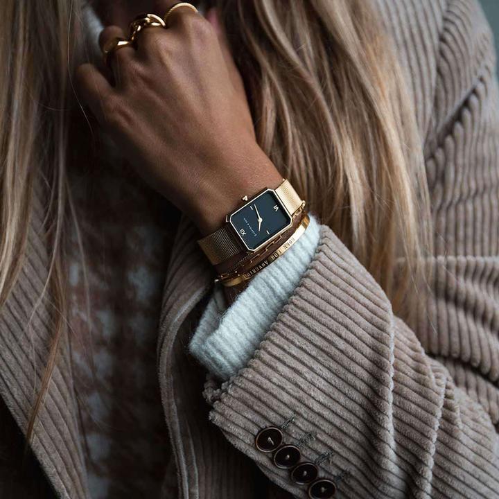Image du produit Kapten & Son Grace Gold Black Mesh (Montre analogique, 25 mm)