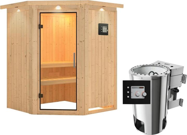 Image du produit Karibu Nanja avec couronne de toit (Plug & Play 3,6 KW - Contrôle externe bio)