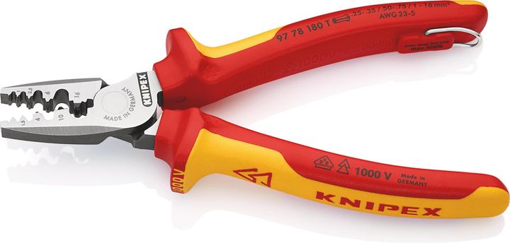 Immagine prodotto Knipex Pinza per serrare terminali a bussola (180 mm)