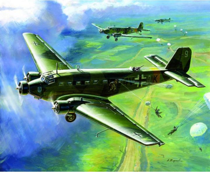 Produktbild Tamiya 1:200 WWII Ju-52 Transport Flugzeug