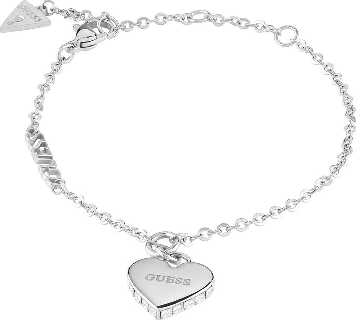 Actual product image Guess Falling In Love Romantic Steel Bracelet JUBB02229JWRH - Dimension: 14.5 - 18.5 cm - S (14.60 cm, Stainless steel)