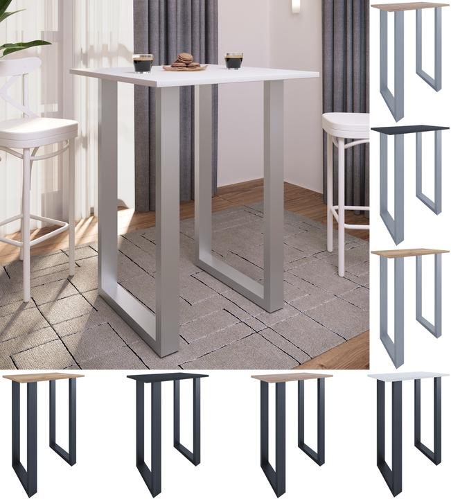 Image du produit VCM Holz Bartisch Stehtisch Xona 80x50 (80 x 50 x 102 cm)