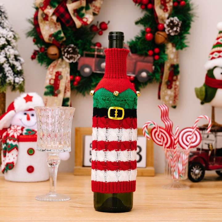 Produktbild Ueli Express Weihnachtliche Strickhülle für Weinflaschen Dekoration Elf