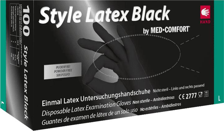 Produktbild Med-Comfort Style Handschuhe Puderfrei Schwarz (L)