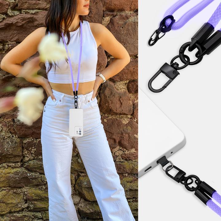 Actual product image Cadorabo Chain case for Samsung Galaxy TREND 3 necklace cover adjustable