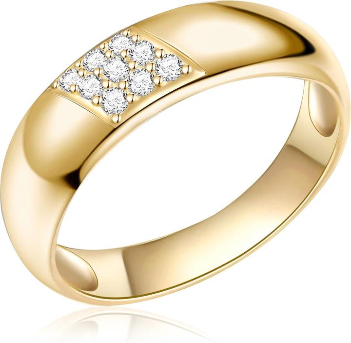 Produktbild Rafaela Donata Damen Sterling Silber Zirkonia gelbgold - 11404 (56, 925 Silber)
