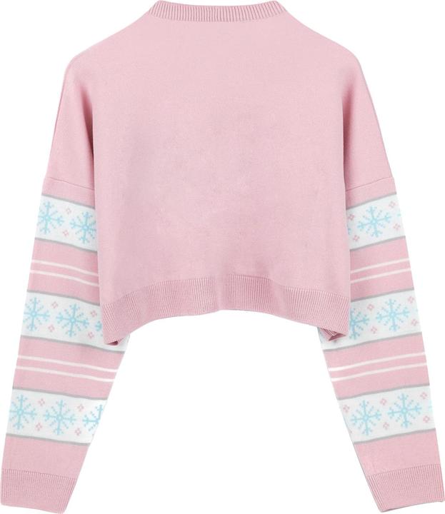 Actual product image Barbie Womens/Ladies Logo Cropped Jumper (L)