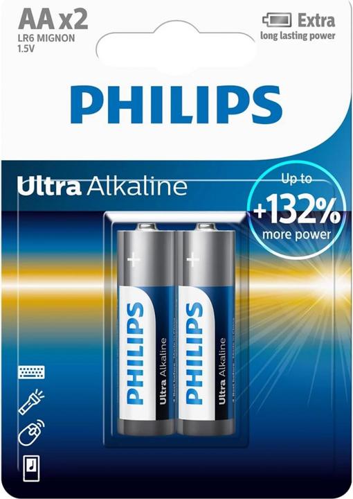 Produktbild Philips Ultra Alkaline Batterie LR6E2B/10 (1 Stk., AA)