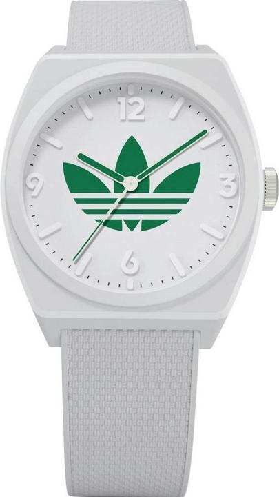 Produktbild adidas Quarz Armbanduhr AOST23047 Weiss Gehäusematerial=Harz Material (Armband)= (Analoguhr, 38 mm)