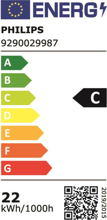 Energie-Label Philips LED-Tube (G13, 21.70 W, 3700 lm, 1 x, C)