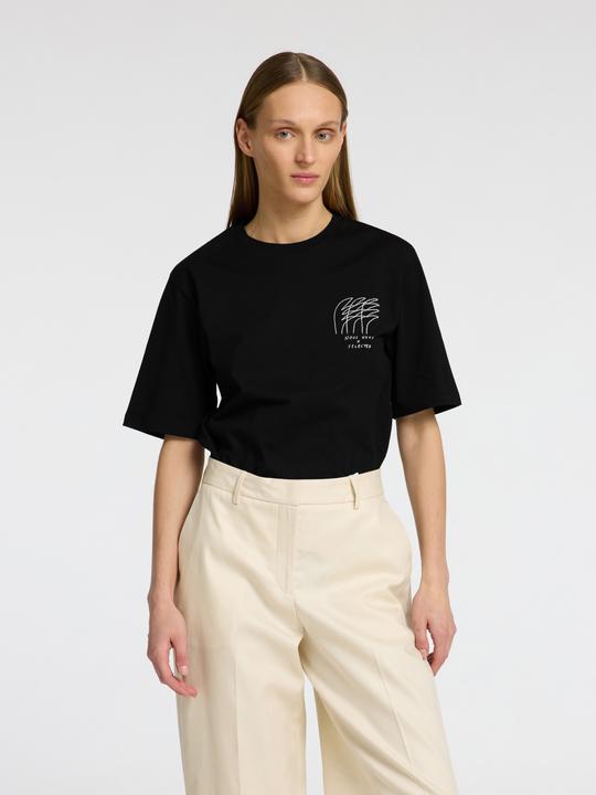 Immagine prodotto Selected Femme Besticktes T-Shirt mit Rundhalsausschnitt (M)
