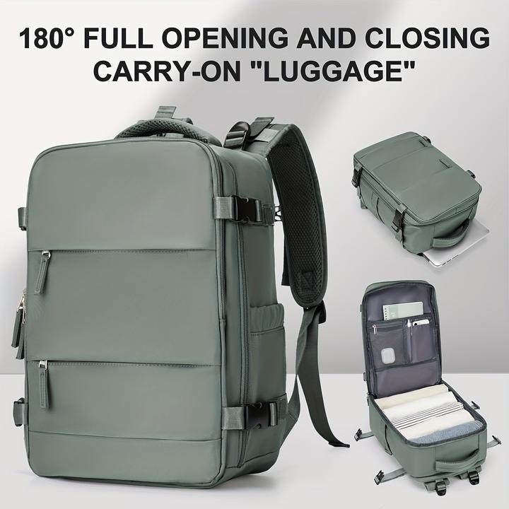 Immagine prodotto Only-Bags.Store Zaino da viaggio di grande volume, borsa da trasporto unisex alla moda con apertura a 180°