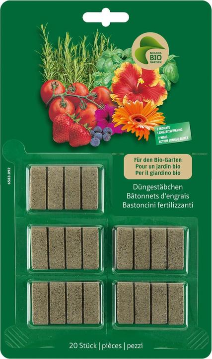 Produktbild Migros-Bio Garden Düngestäbchen (0.06 kg)