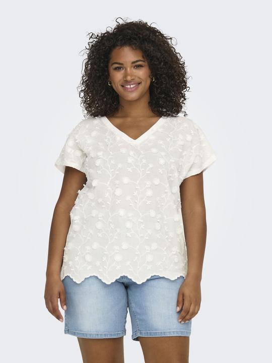 Produktbild Only Normal geschnitten V-Ausschnitt Curve Top Top (54)