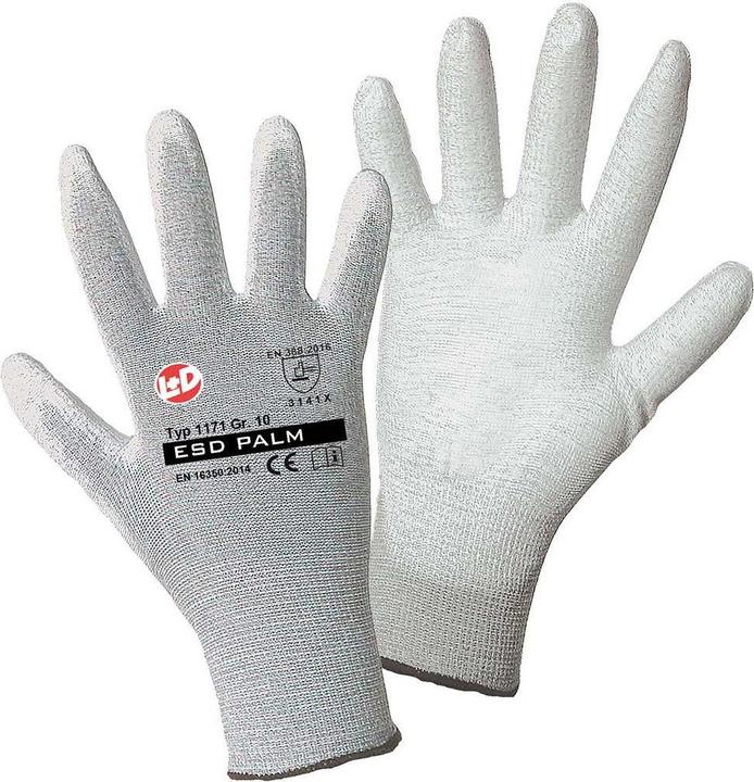Actual product image Worky Fine knit glove ESD Nylon/PU (10)