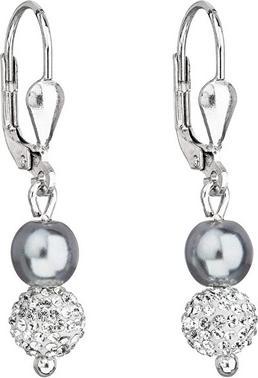 Produktbild Evolution Group Gorgeous silver earrings with Preciosa crystals 31244.3 (L)