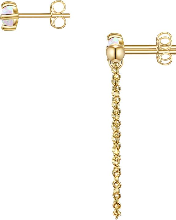 Image du produit Glanzstücke München Femme argent sterling opale (synth.) or jaune - 26623 (Argent Sterling)