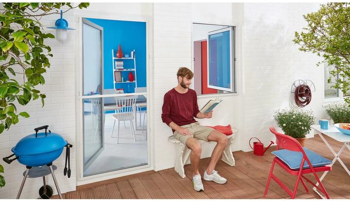 Image du produit tesa Moustiquaire Alu COMFORT pour portes, Moustiquaires (100 x 220 cm)