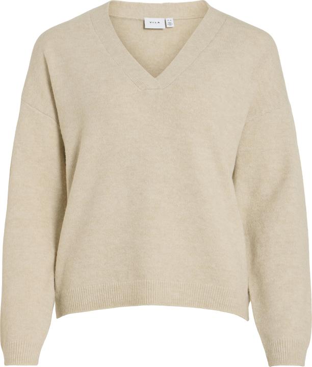 Vila V-Ausschnitt Strickpullover (L)