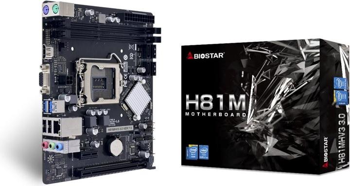 Actual product image Biostar Motherboard H81MHV3 3.0 (LGA 1150, Intel H81, mATX)