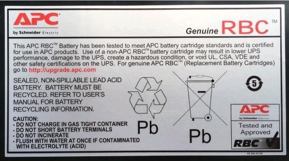 Actual product image APC Spare battery no. 43