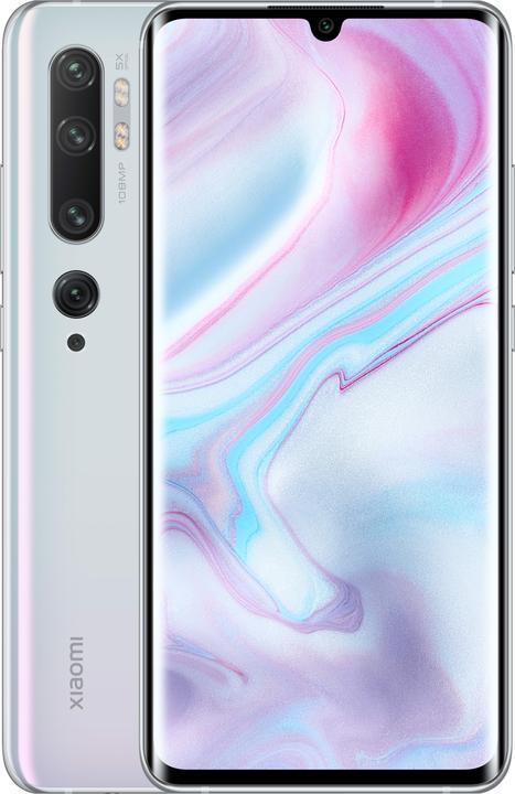 Produktbild Xiaomi Mi Note 10 Pro (256 GB, Glacier White, 6.47", Dual SIM, 108 Mpx, 4G)