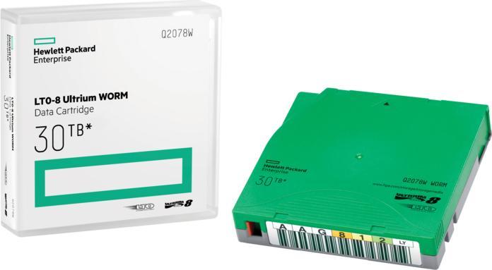 Actual product image HPE E LTO-8 Ultrium WORM 20 Data Cartridges Custom Labeled with Cases (LTO, 30000 GB)