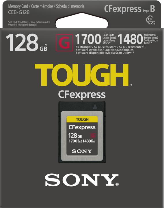 Immagine prodotto Sony Tough (128 GB, CFexpress tipo B)